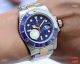 Copy Rolex Submariner Date Watch 40mm Two Tone Rose Gold Blue Ceramic Bezel (6)_th.jpg